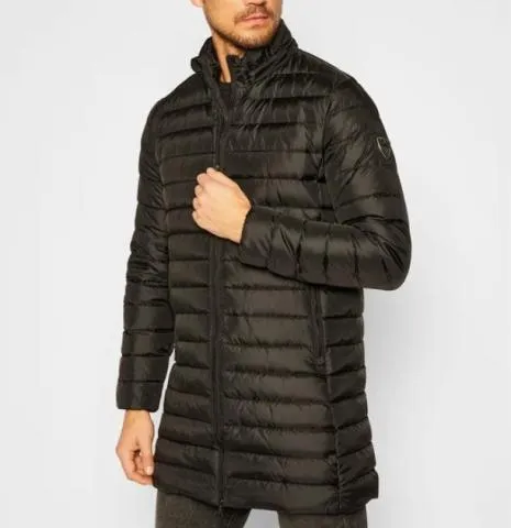 ABRIGO LARGO PARA HOMBRE  EA7 EMPORIO ARMANI DOWN NEGRO  6HPK12 1200