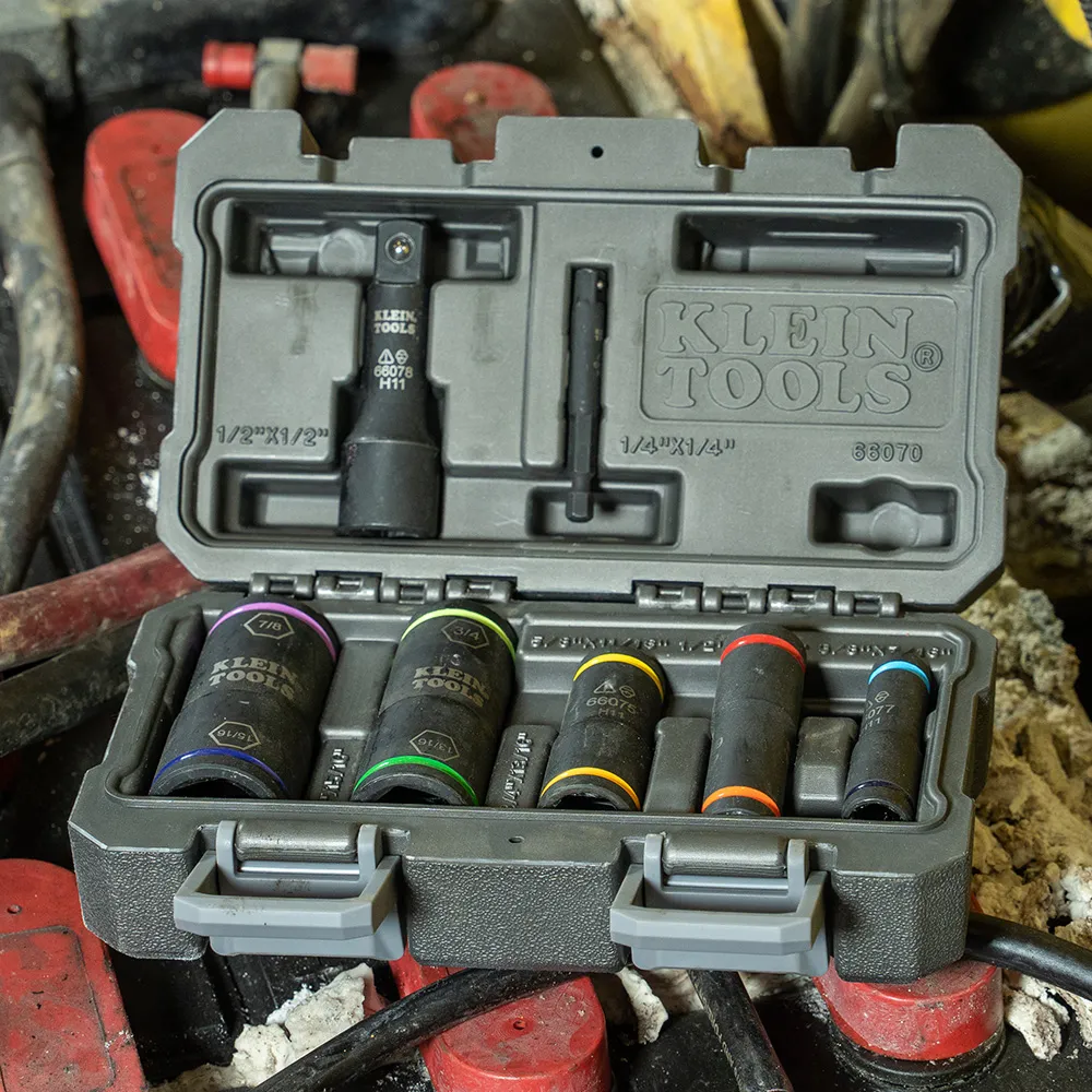 Adaptador de dado de impacto girado, grande, 1/2'' a 1/2''