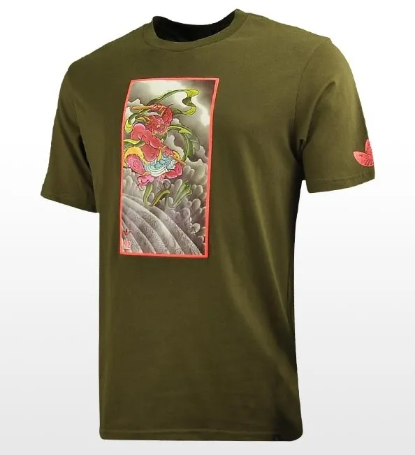 Adidas Camiseta BJ Patch M (verde oliva)