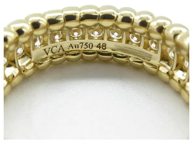 Anillo de diamante Perlée de Van Cleef & Arpels Dorado 