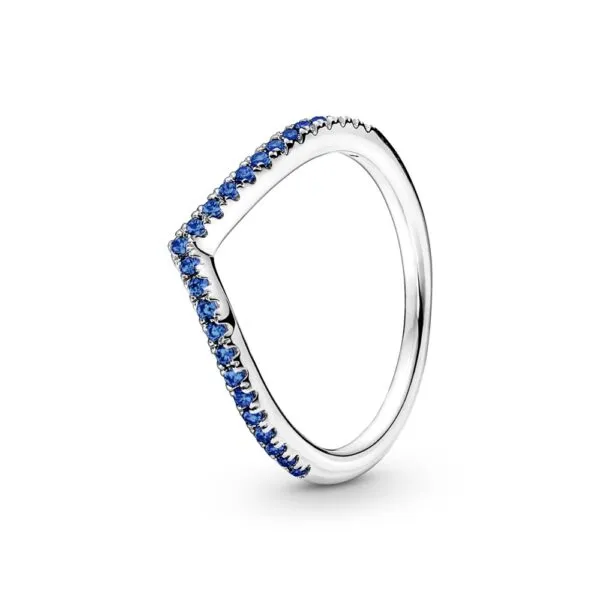 Anillo en Plata de Ley Deseo Reluciente Azul 196316C02