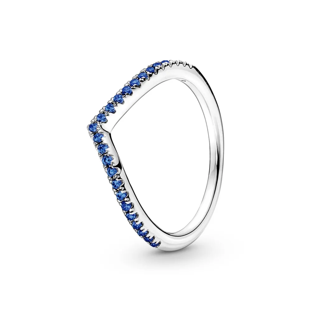 Anillo en Plata de Ley Deseo Reluciente Azul 196316C02