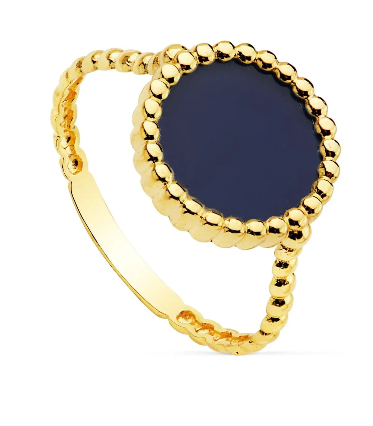 Anillo mujer Oro Amarillo 18K Blue Night Dot