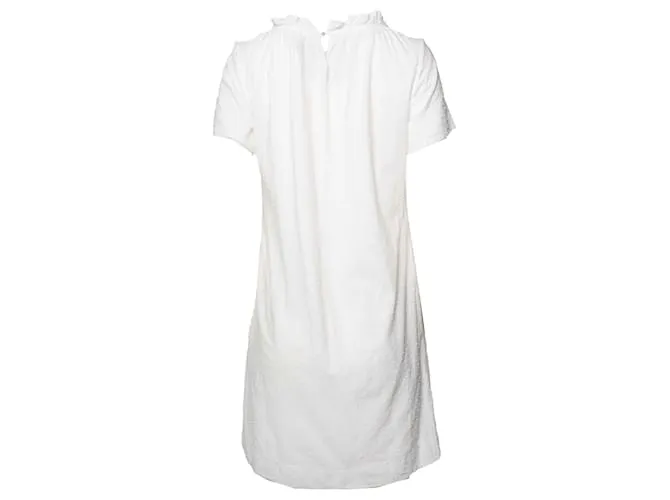 Apc UNA.PAG.do., vestido blanco de lunares 