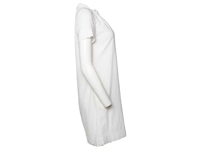 Apc UNA.PAG.do., vestido blanco de lunares 