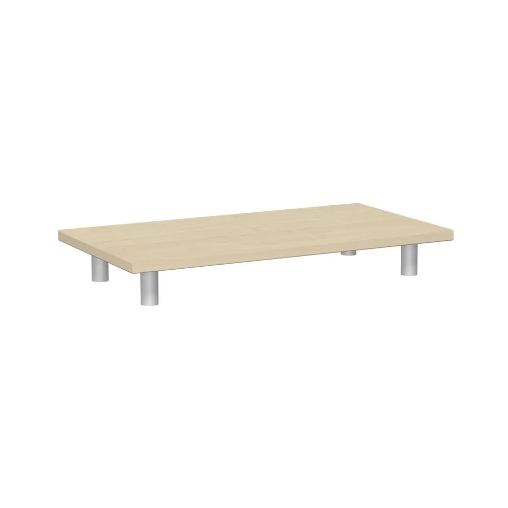 Armario de persiana transversal con placa superior, arce
