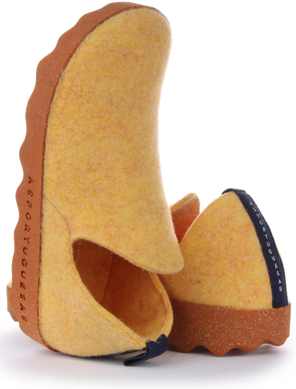Asportuguesas City L Zapatos con suela de corcho para mujer en marino