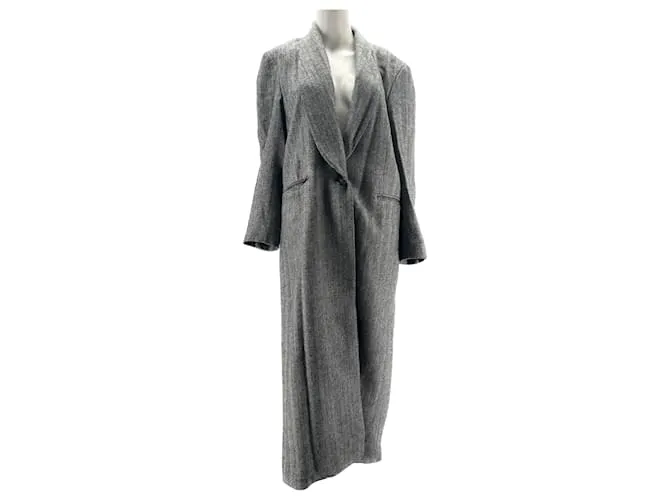 Autre Marque NO FIRMA / UNSIGNED Abrigos T.Lana S Internacional Gris 