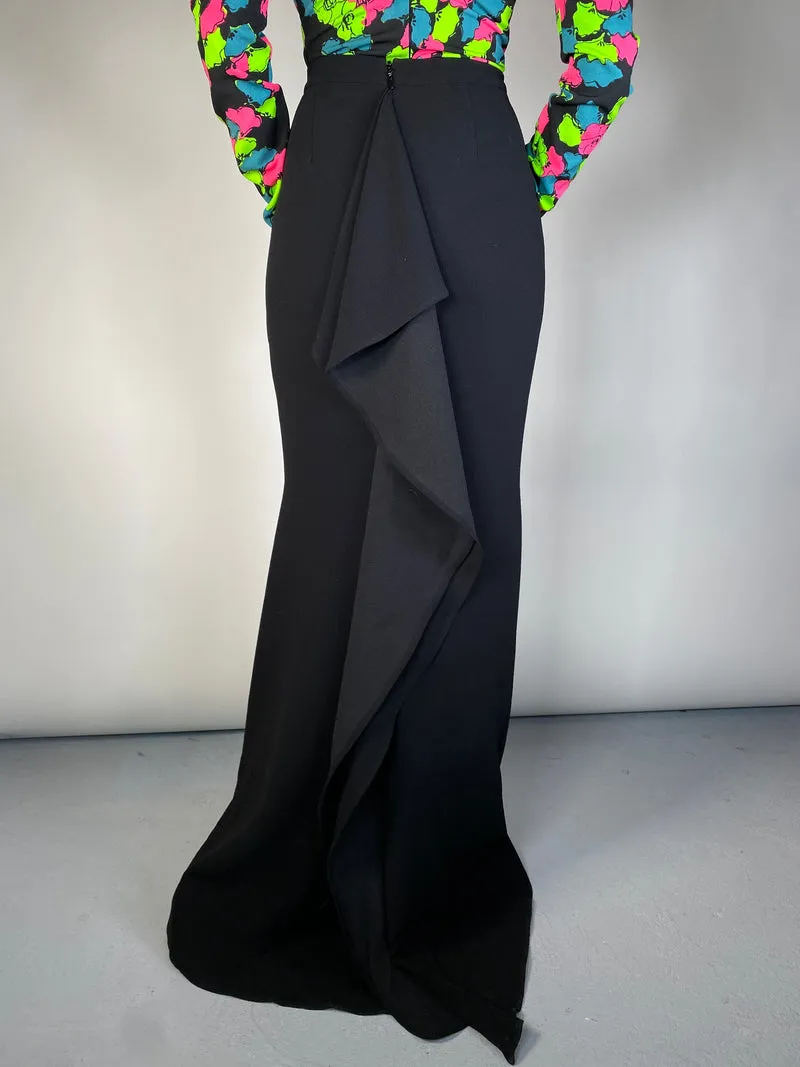 BCBG Falda Maxi Con Vuelos