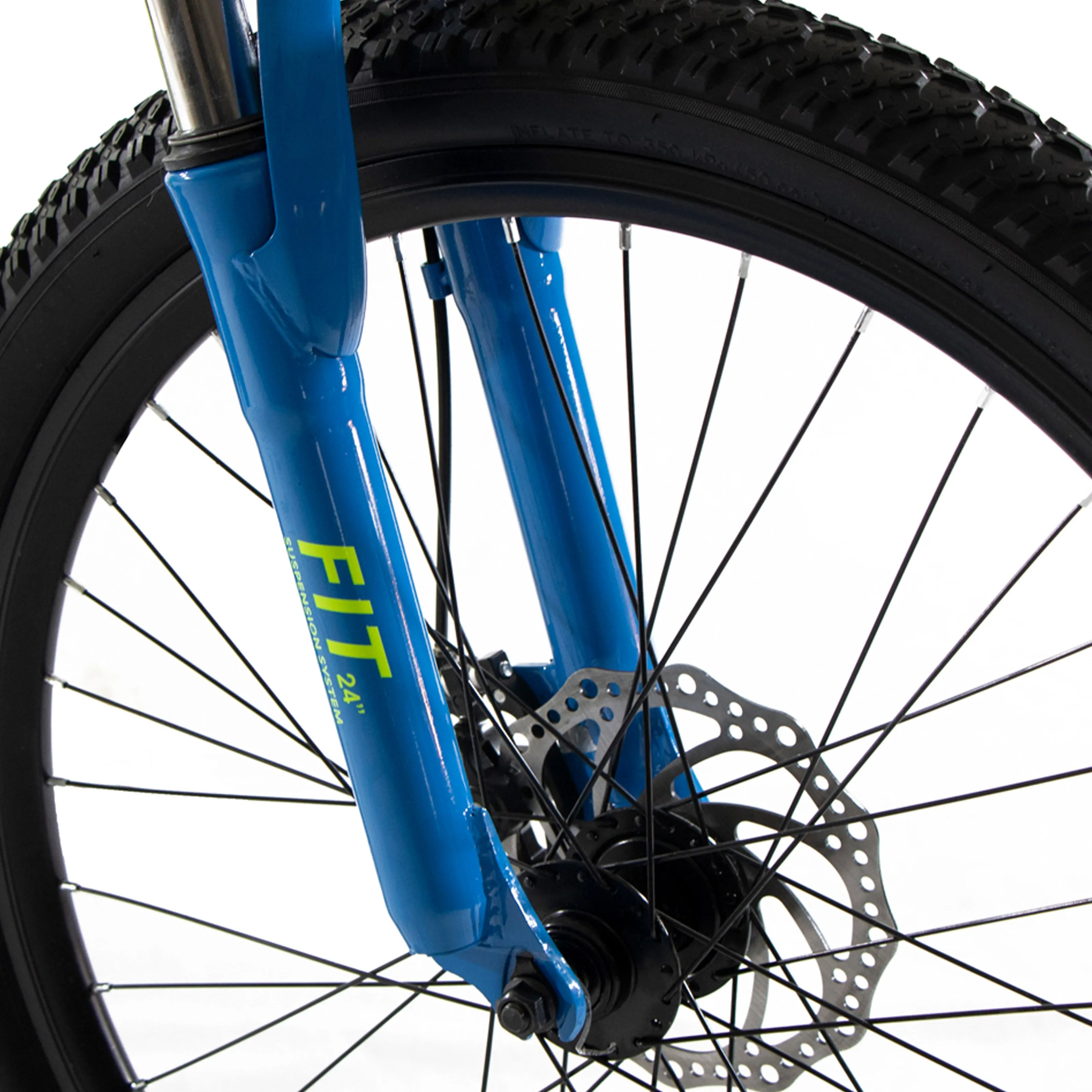 Bicicleta BENOTTO Montaa BLACKCOMB R24 21V. Hombre DS Frenos Doble Disco Mecanico Acero Amarillo Neon/Azul Talla:UN