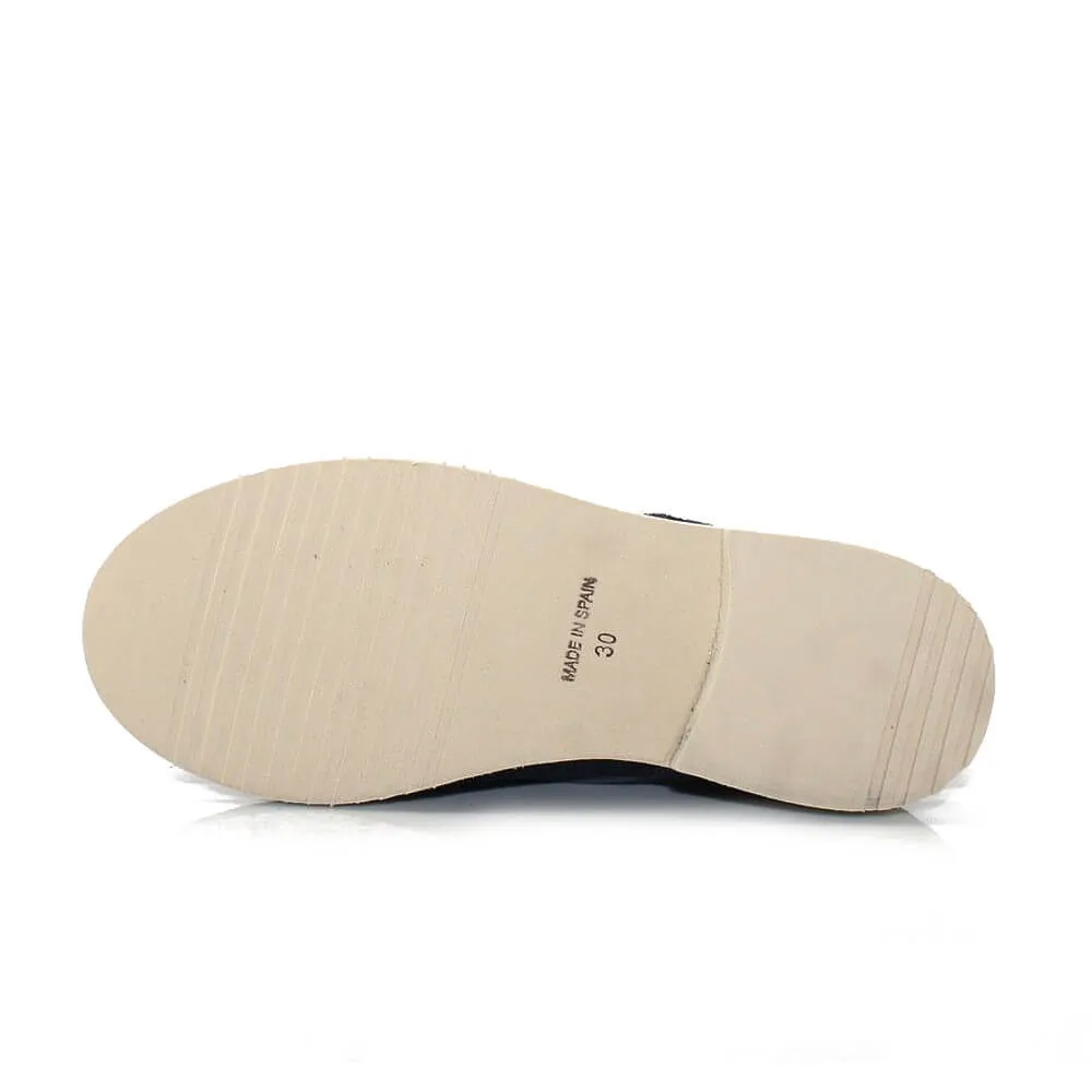 Blucher Comunión Niño Azul Océano Serraje Yowas