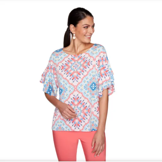 BLUSA ELEGANTE GERAN MULTICOLOR RUBY RD