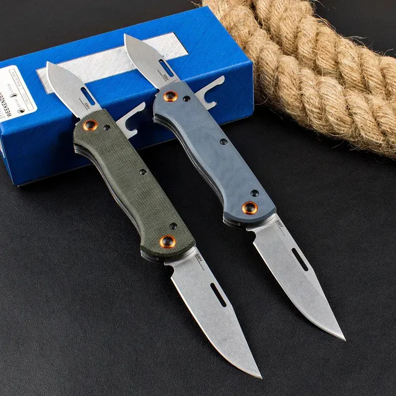 BM 371 Cuchillo plegable Weekender de 2 hojas con junta deslizante, 2,97" Satinado S30V, cuchillas con punta de clip y punt