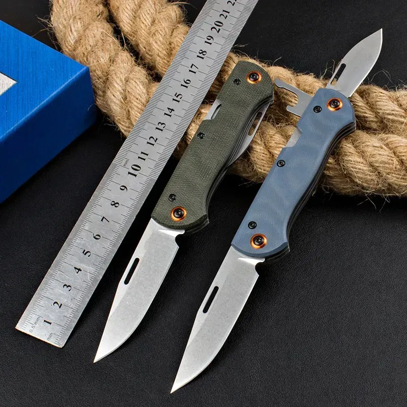 BM 371 Cuchillo plegable Weekender de 2 hojas con junta deslizante, 2,97" Satinado S30V, cuchillas con punta de clip y punt