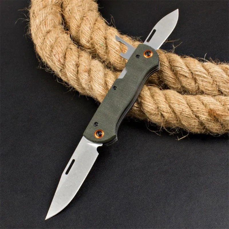BM 371 Cuchillo plegable Weekender de 2 hojas con junta deslizante, 2,97" Satinado S30V, cuchillas con punta de clip y punt