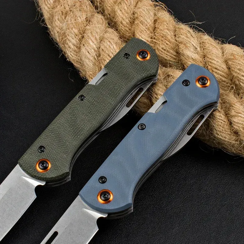BM 371 Cuchillo plegable Weekender de 2 hojas con junta deslizante, 2,97" Satinado S30V, cuchillas con punta de clip y punt