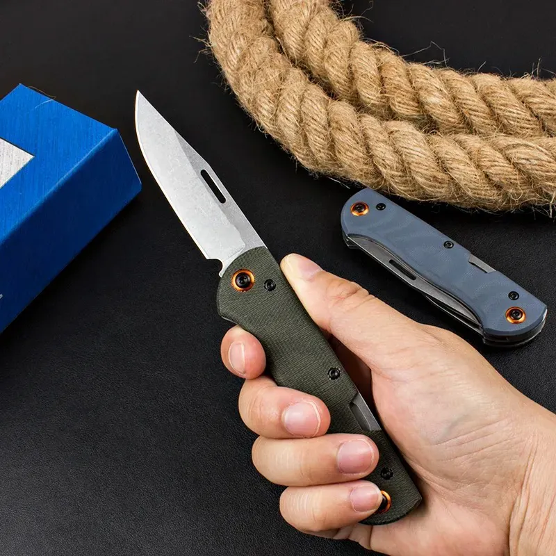 BM 371 Cuchillo plegable Weekender de 2 hojas con junta deslizante, 2,97" Satinado S30V, cuchillas con punta de clip y punt