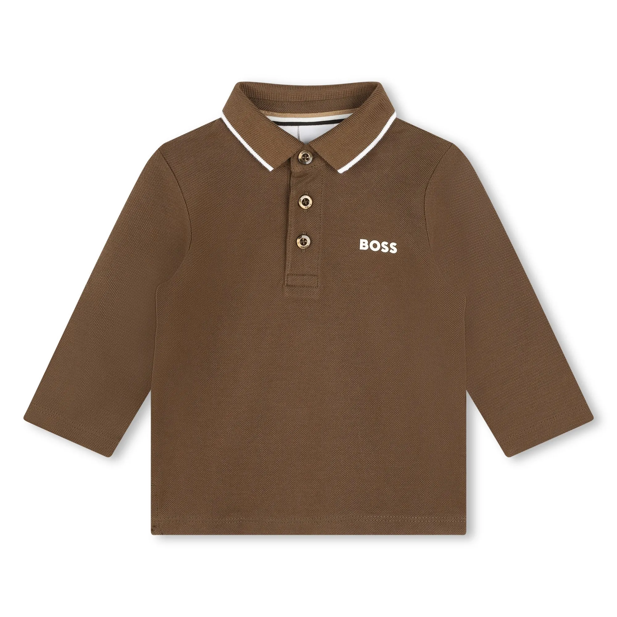BOSS Polo de piqué de algodón