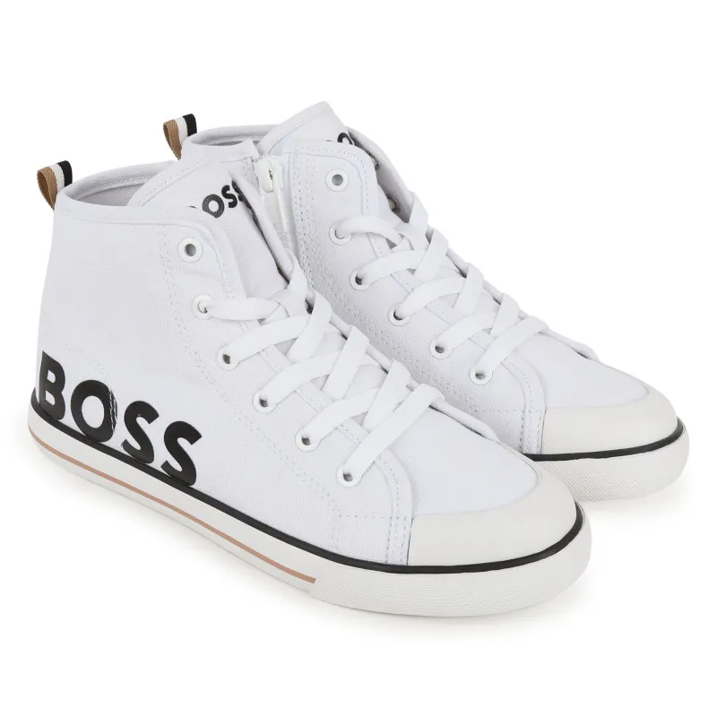 BOSS Zapatillas altas de lona