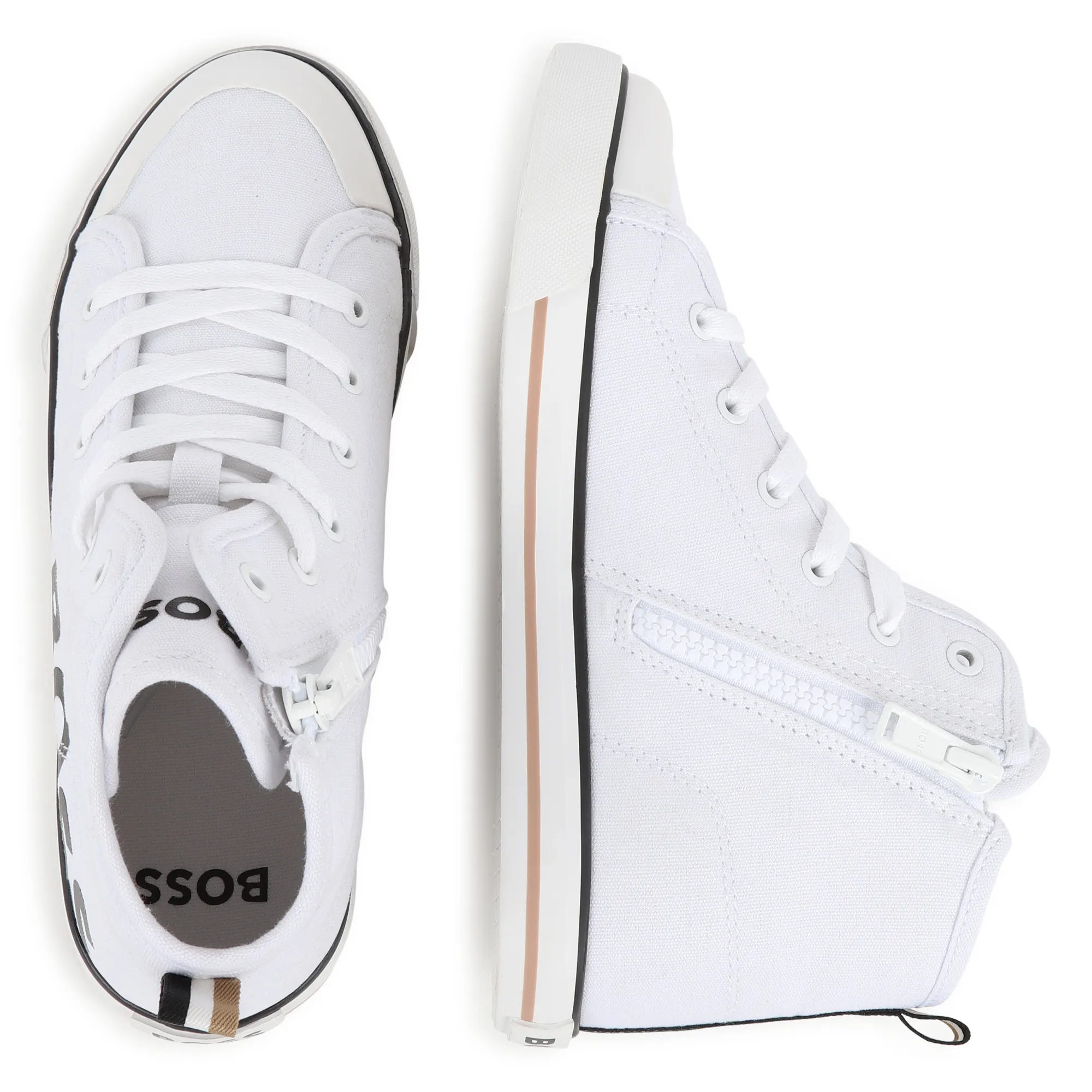 BOSS Zapatillas altas de lona