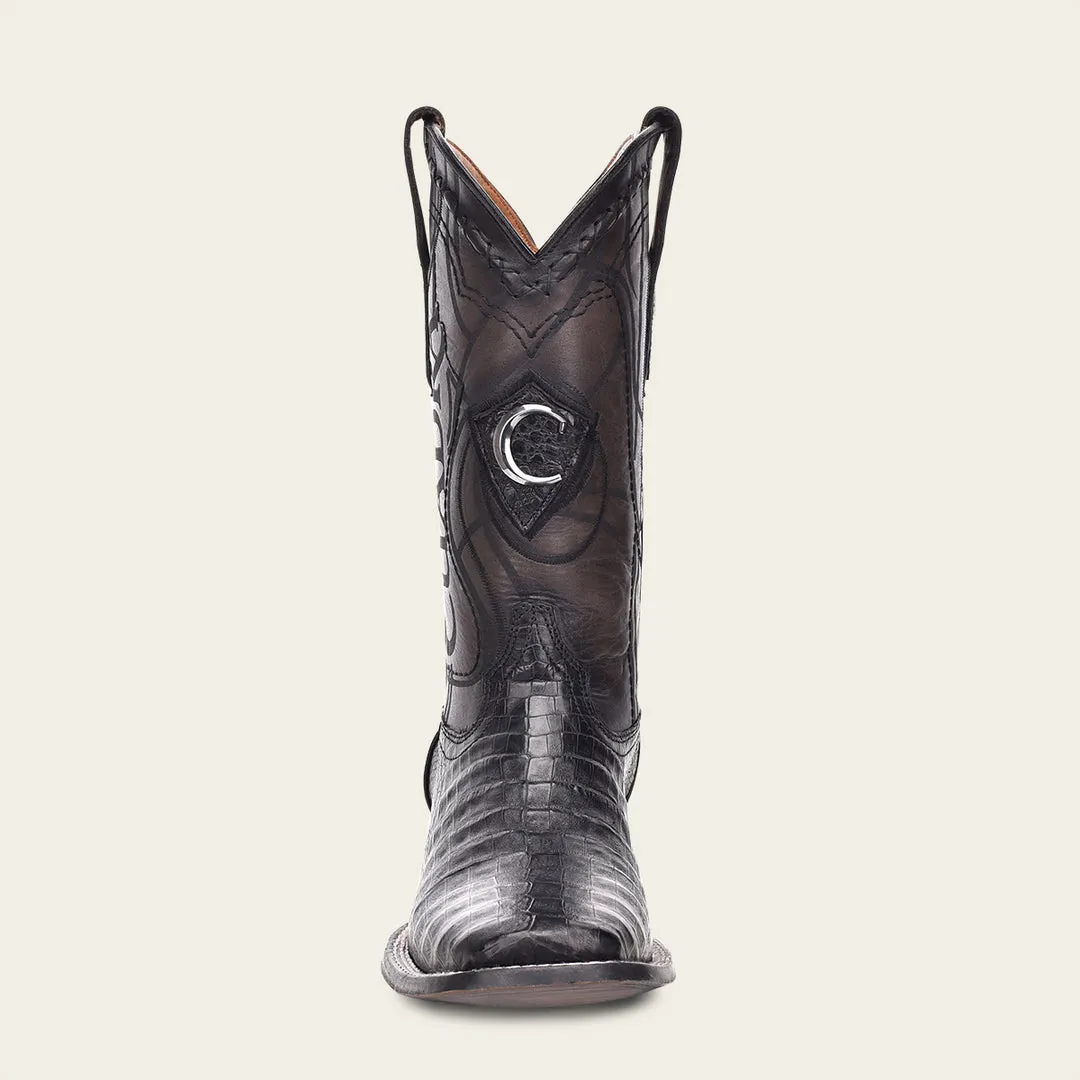 Bota rodeo en piel genuina de fuscus para caballero