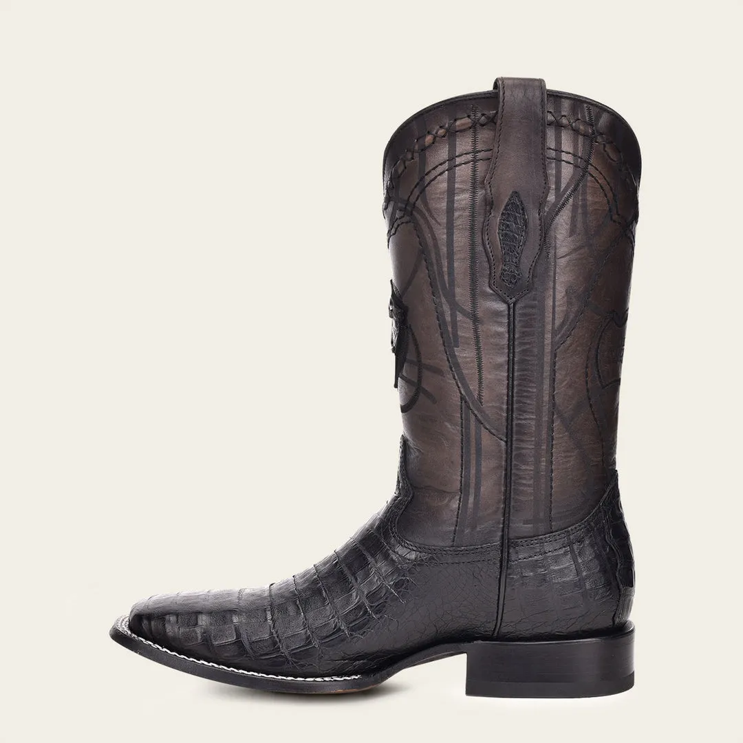 Bota rodeo en piel genuina de fuscus para caballero