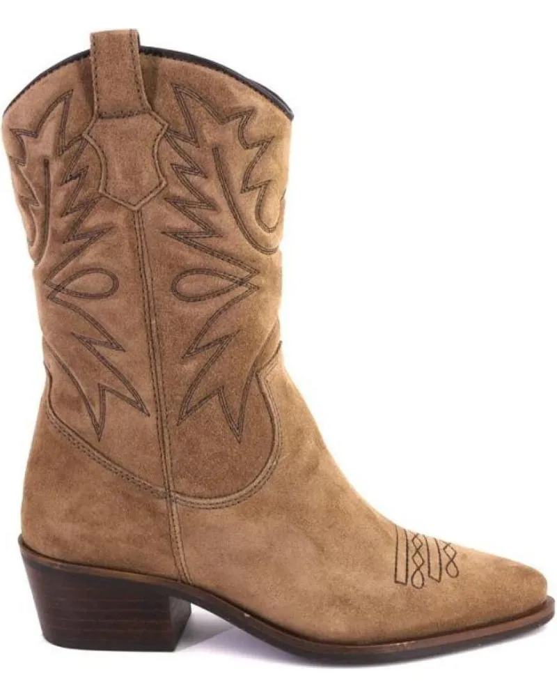 Botas LOL SHOES  de Mujer DEKA BOTAS DE MUJER ANTE SERRAJE  TAUPE