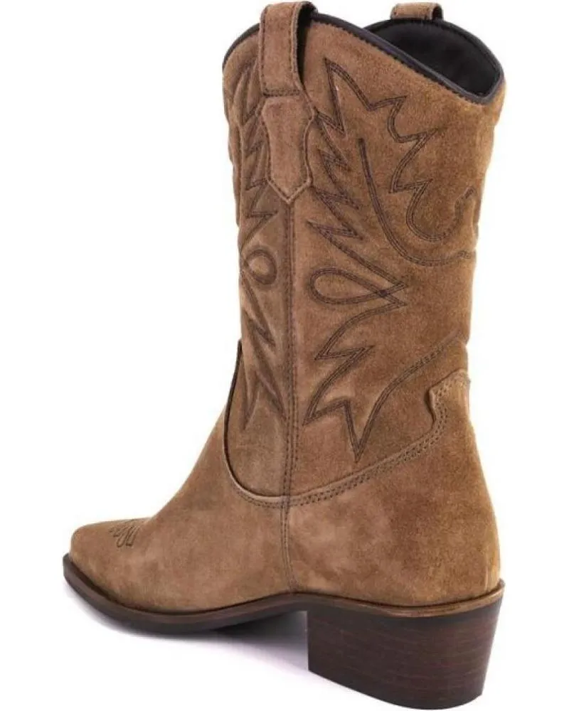 Botas LOL SHOES  de Mujer DEKA BOTAS DE MUJER ANTE SERRAJE  TAUPE