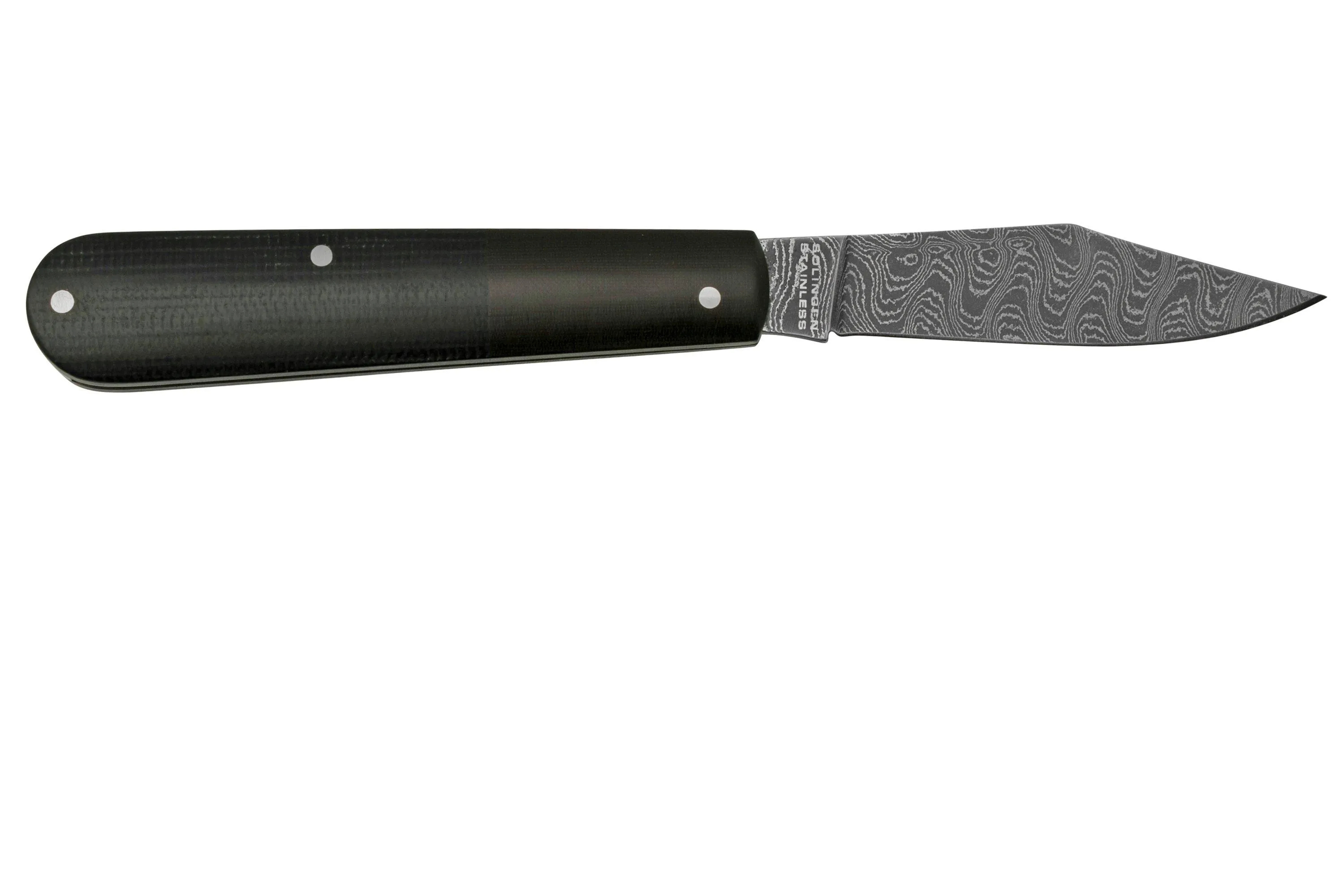 Böker Barlow Maroon Black Micarta, Damast 100502DAM navaja