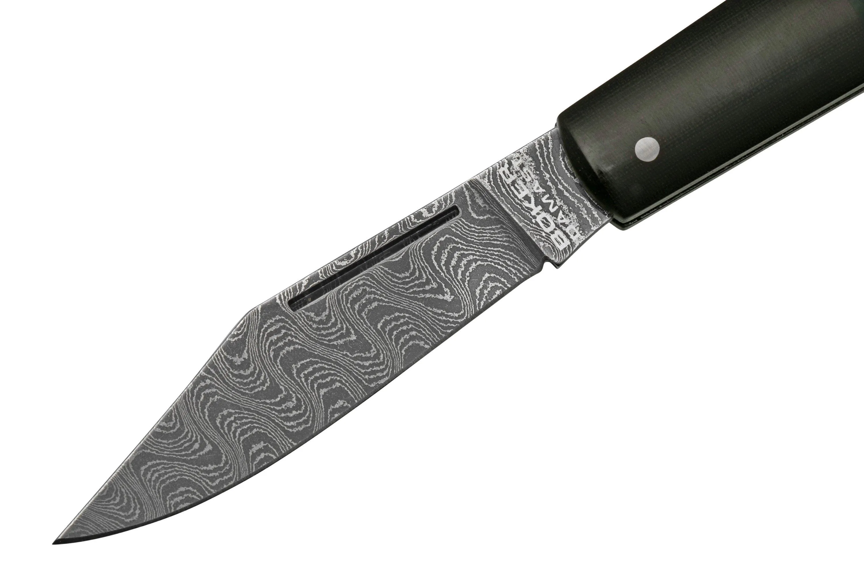 Böker Barlow Maroon Black Micarta, Damast 100502DAM navaja
