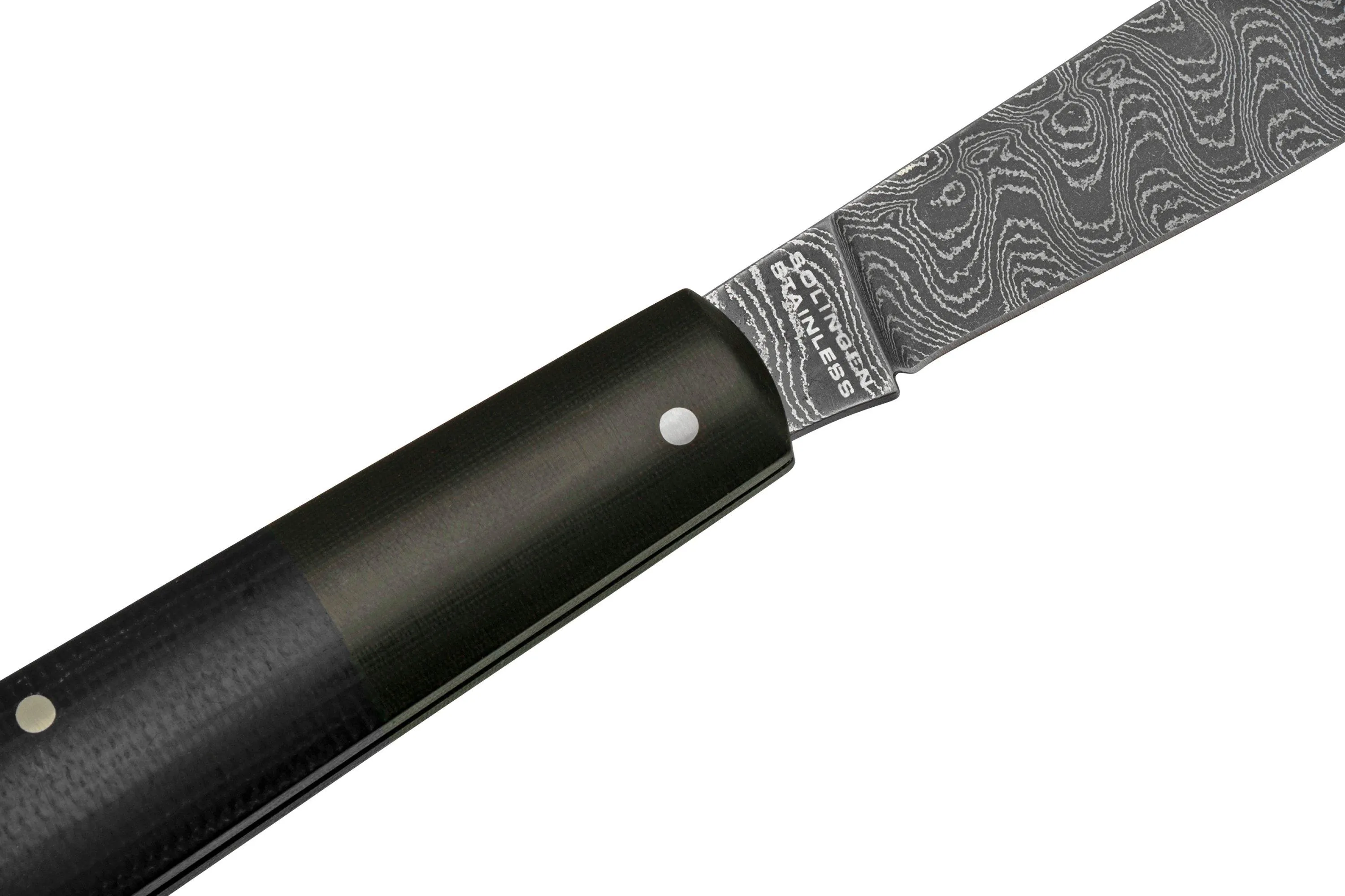 Böker Barlow Maroon Black Micarta, Damast 100502DAM navaja