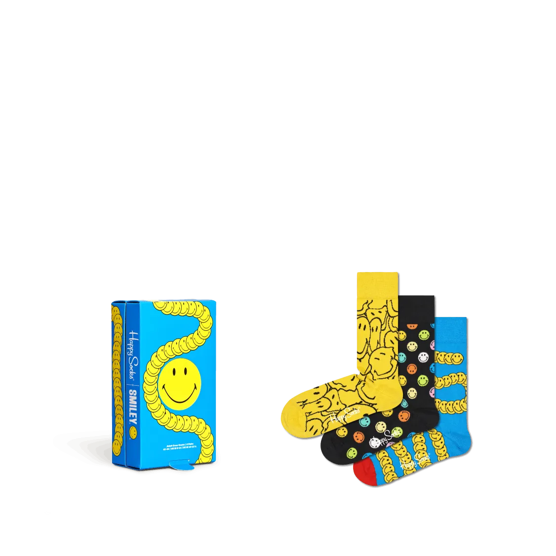 CALCETINES HAPPY SOCKS SMILEY 3PACK GIFT SET 6700