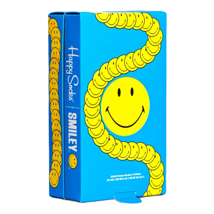CALCETINES HAPPY SOCKS SMILEY 3PACK GIFT SET 6700