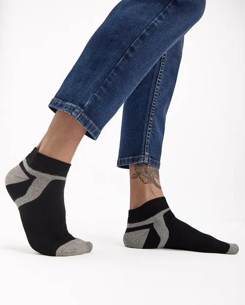 Calcetines Pack x 3 Hombre Franco Azul/Negro/Melange U