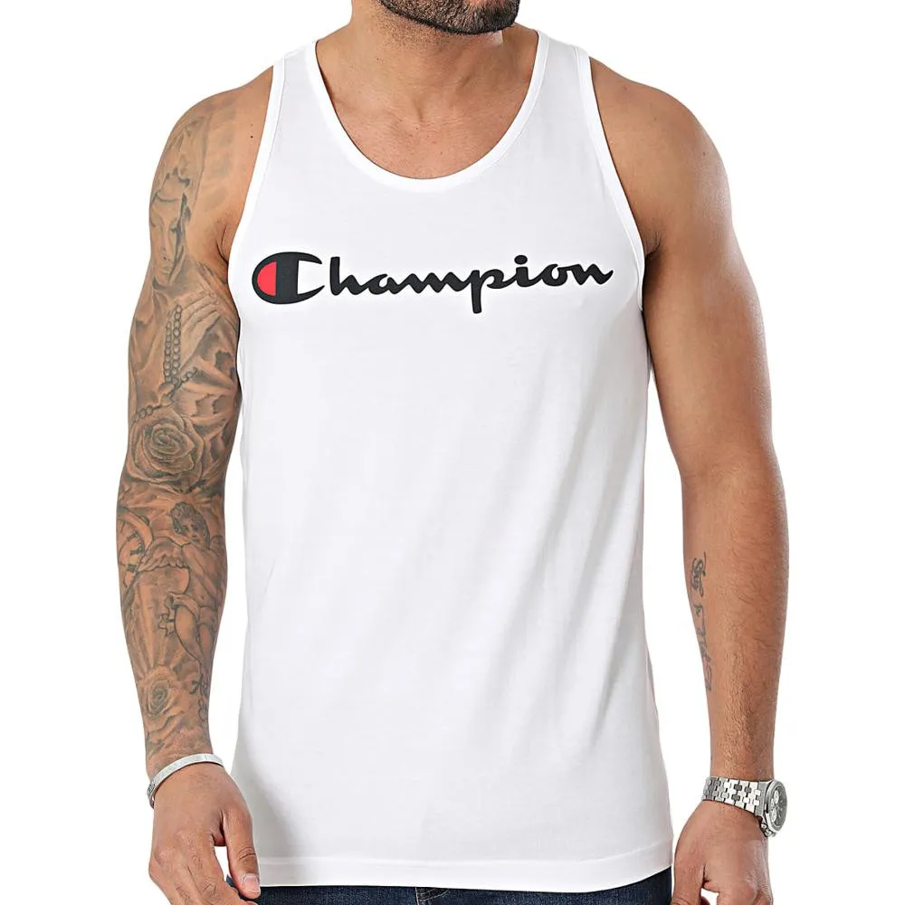 CAMISETA CHAMPION LEGACY TIRANTES BLANCO TANK TOP T SHIRT 219833WW001