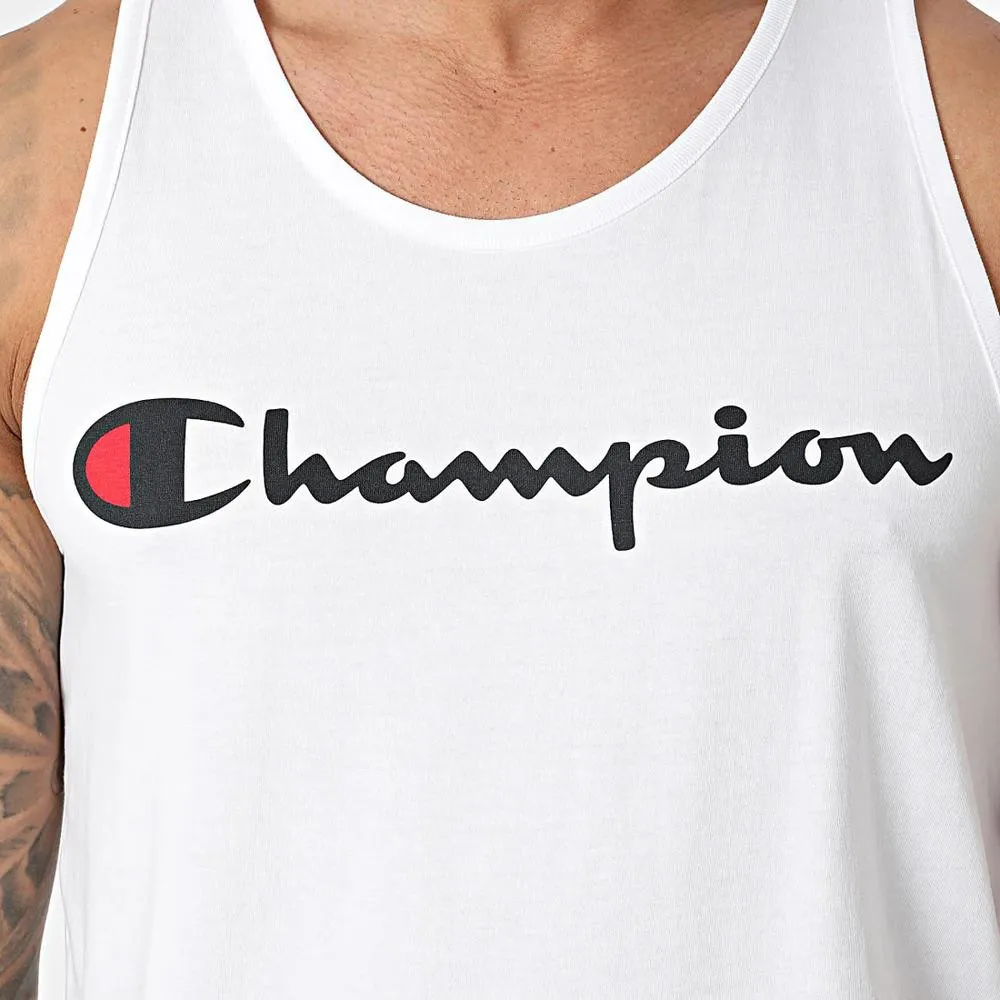 CAMISETA CHAMPION LEGACY TIRANTES BLANCO TANK TOP T SHIRT 219833WW001