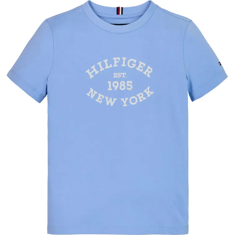 CAMISETA CON LOGO MONOTIPO ATERCIOPELADO NIÑO TOMMY HILFIGER