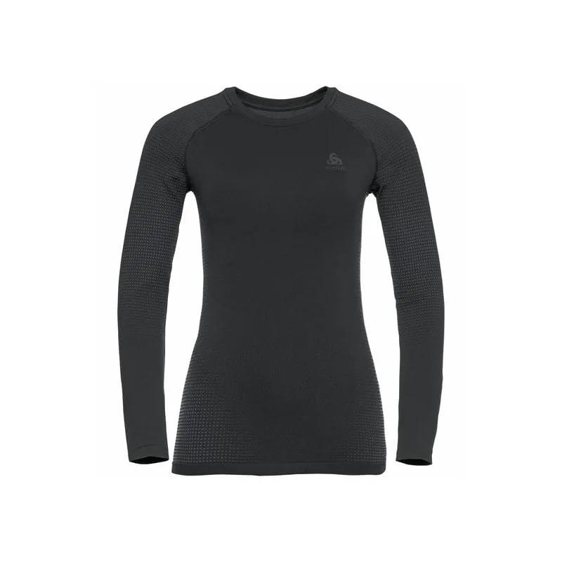 CAMISETA DE MANGA LARGA ODLO PERFORMANCE WARM ECO (NEGRO  ODLO GRIS GRAFITO) MUJER