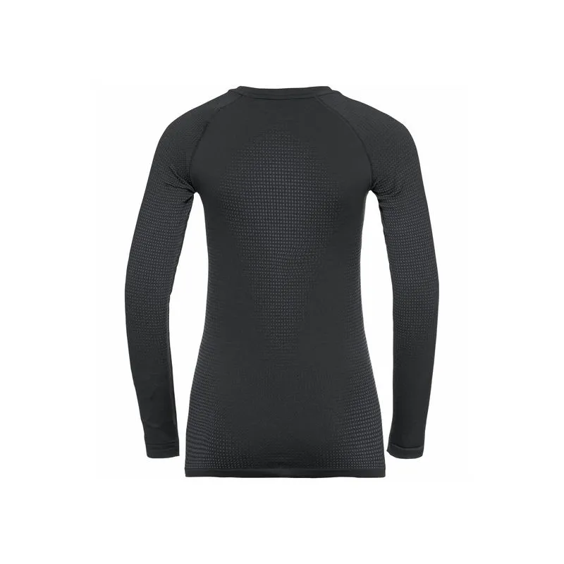 CAMISETA DE MANGA LARGA ODLO PERFORMANCE WARM ECO (NEGRO  ODLO GRIS GRAFITO) MUJER