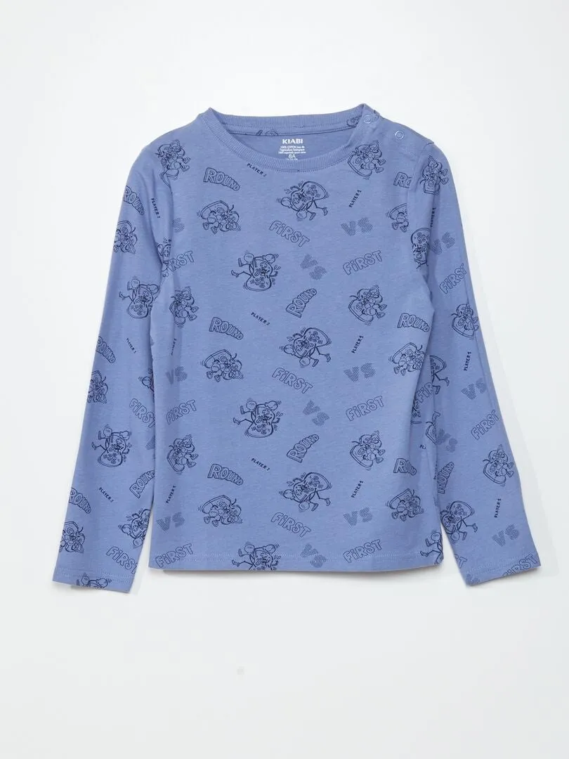 CAMISETA DE PUNTO  SO EASY  AZUL