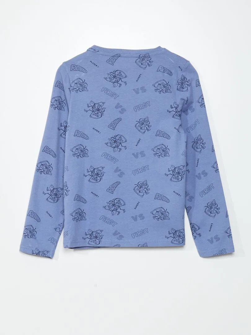 CAMISETA DE PUNTO  SO EASY  AZUL