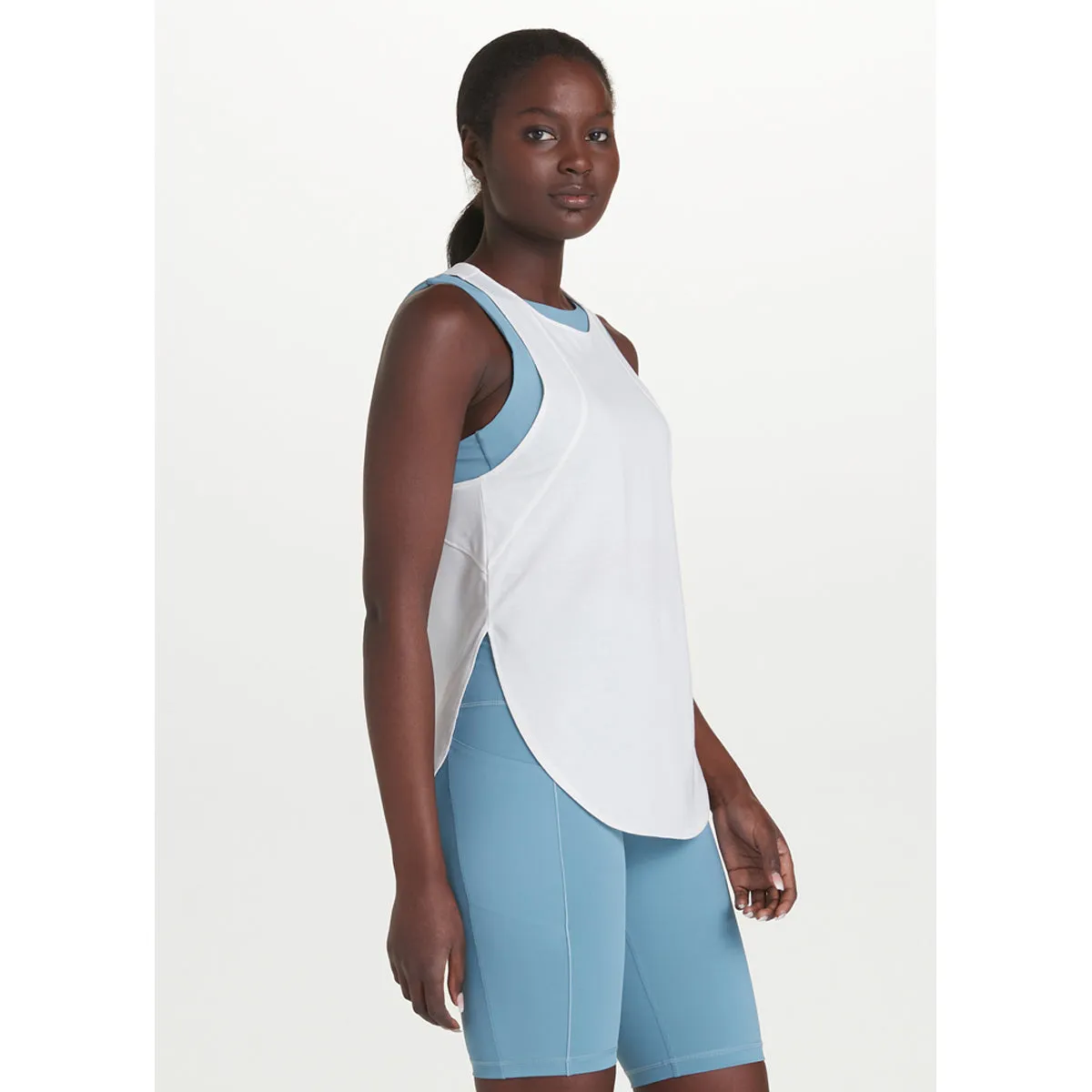 Camiseta De Tirantes Mujer Performance Wool  Tank Top Lole Blanco