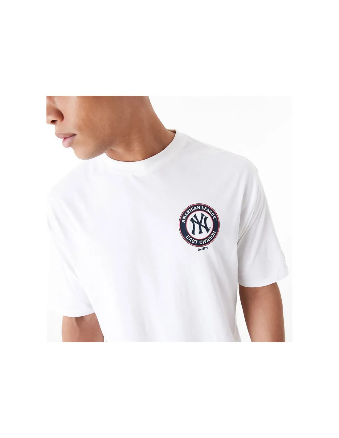 Camiseta New Era Mlb Player Graphc Oversized New York Yankees Blanco Hombre