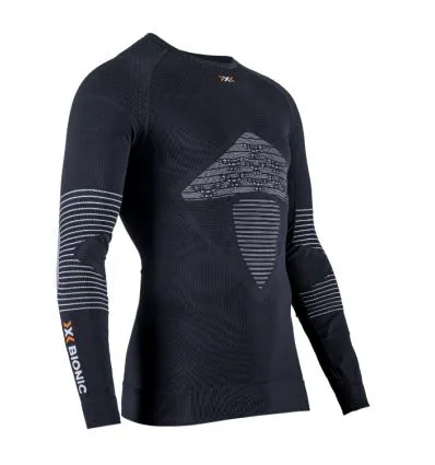 Capa base XBIONIC Energizer 4.0 Shirt Long sleeve (Opal Black/Artic white) Hombre