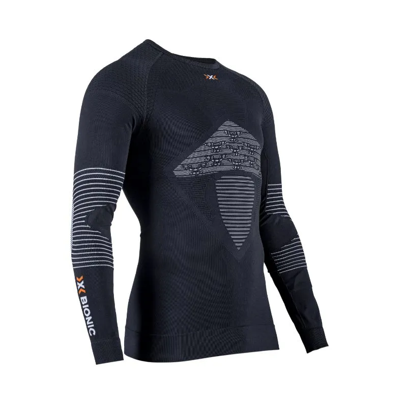 Capa base XBIONIC Energizer 4.0 Shirt Long sleeve (Opal Black/Artic white) Hombre