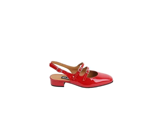 Carel tacones de charol Roja 
