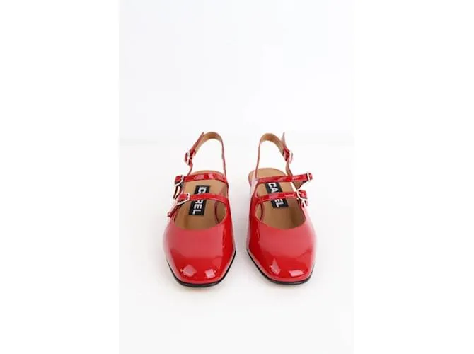 Carel tacones de charol Roja 