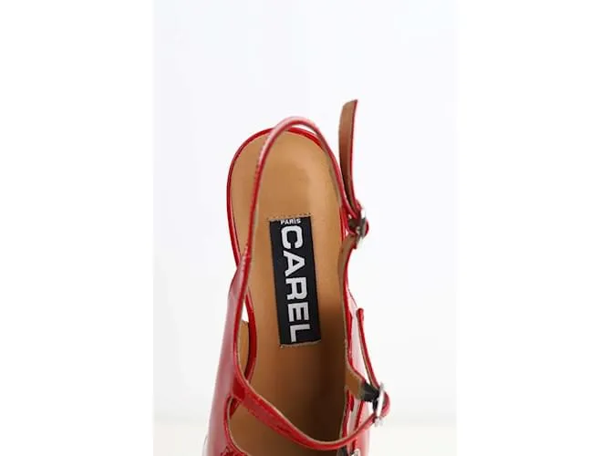 Carel tacones de charol Roja 