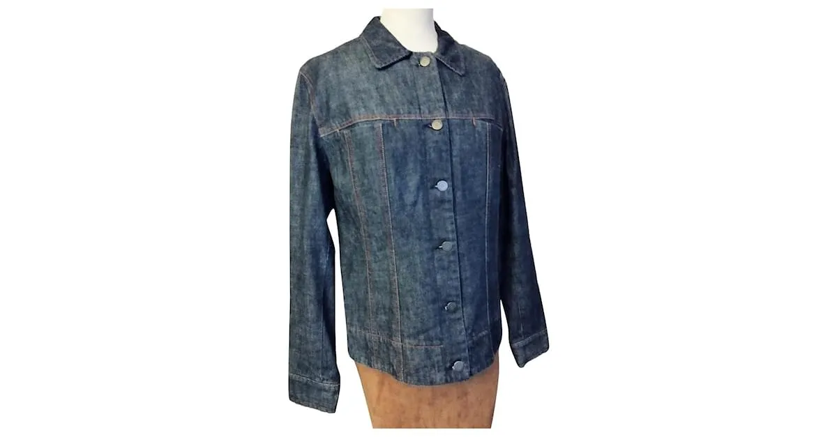 Cerruti 1881 CHAQUETA CERRUTI OTOÑO INVIERNO PESPUNTES BICOLOR TL OR 42 /44 Azul oscuro 