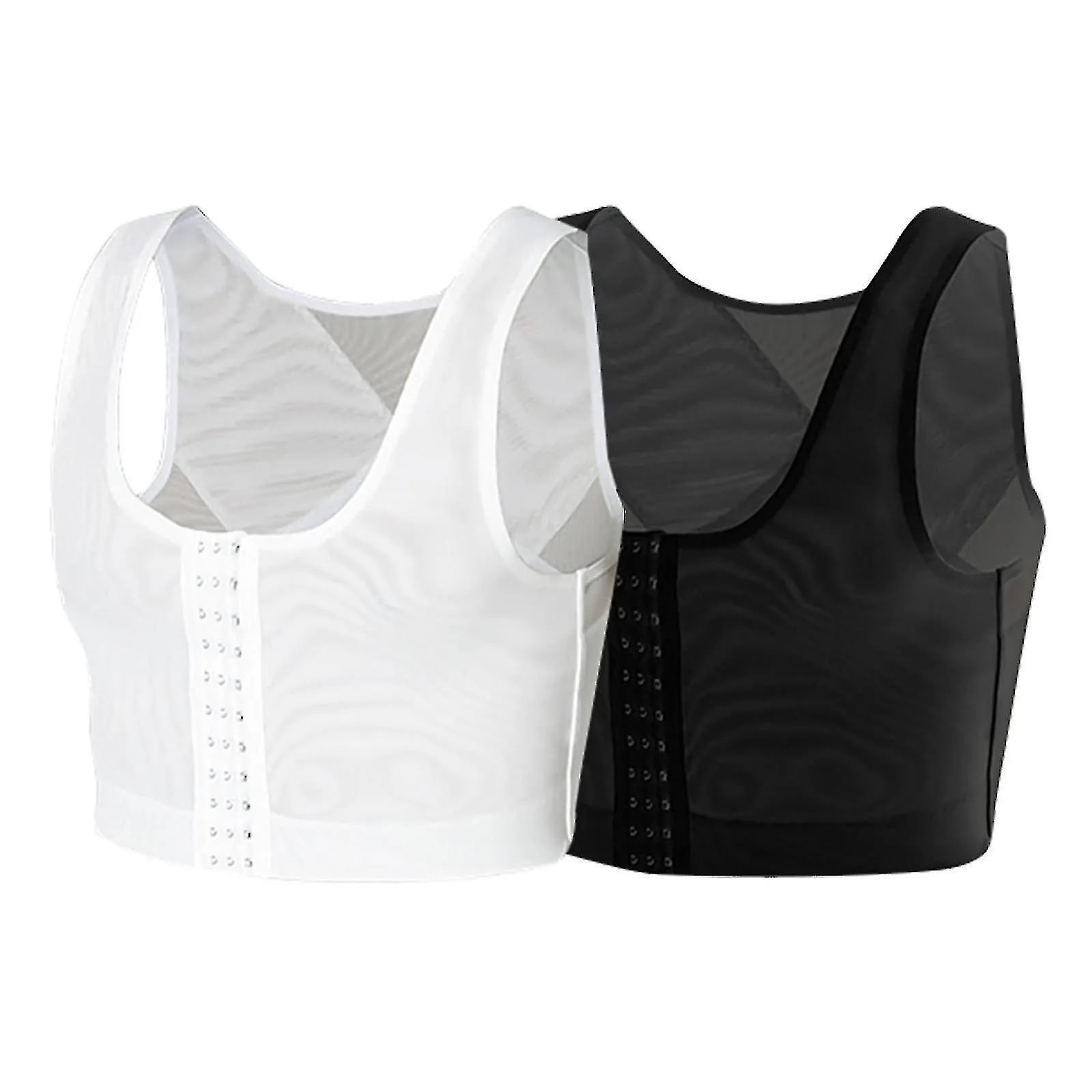 CHALECO DE PECHO DE PLáSTICO PARA HOMBRES CORSé PECHO VENDAJE DE PECHO PLANO APRETADO BODY SHAPER ROPA INTERIORT